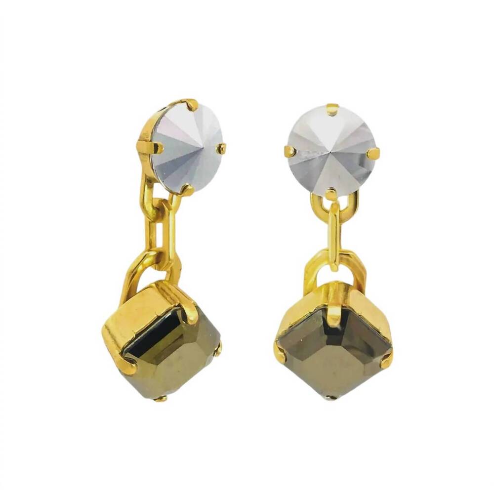 NEW TOVA lola earrings in mixed metals